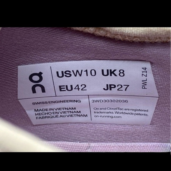 On Running Cloud X 3 AD 'Muave Magnet' 3WD30302036 Women’s size 10 PWL Z14 - Picture 4 of 13